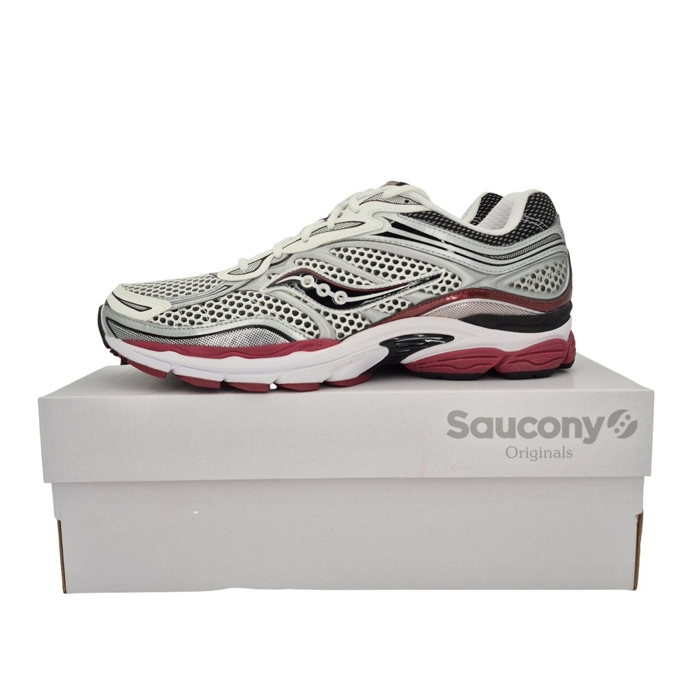 Saucony Originals Progrid Omni 9 Silver/Red Men's Size 14 Sneakers S70739-1